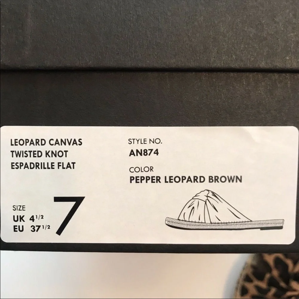 J.crew leopard canvas twisted knot espadrilles